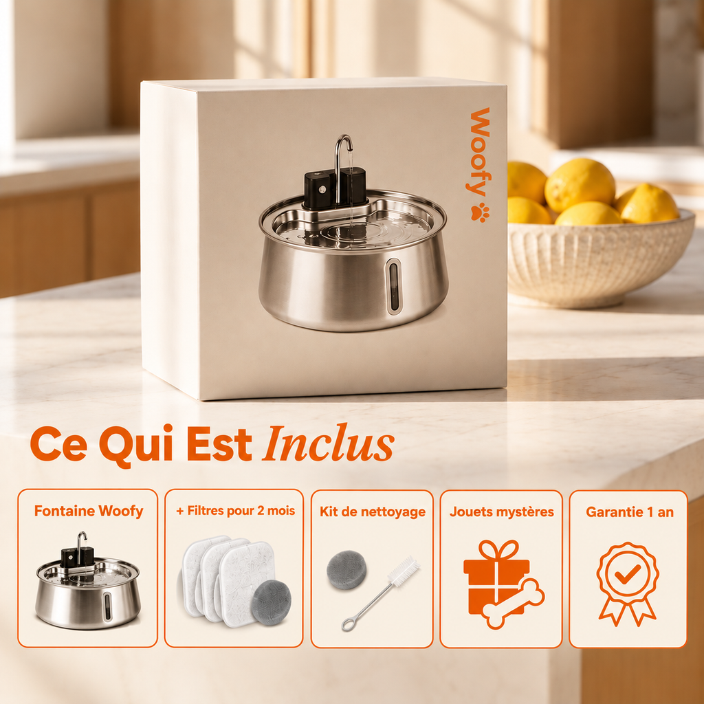 Woofy — Fontaine à Eau Filtrée pour Chien WOOFY
